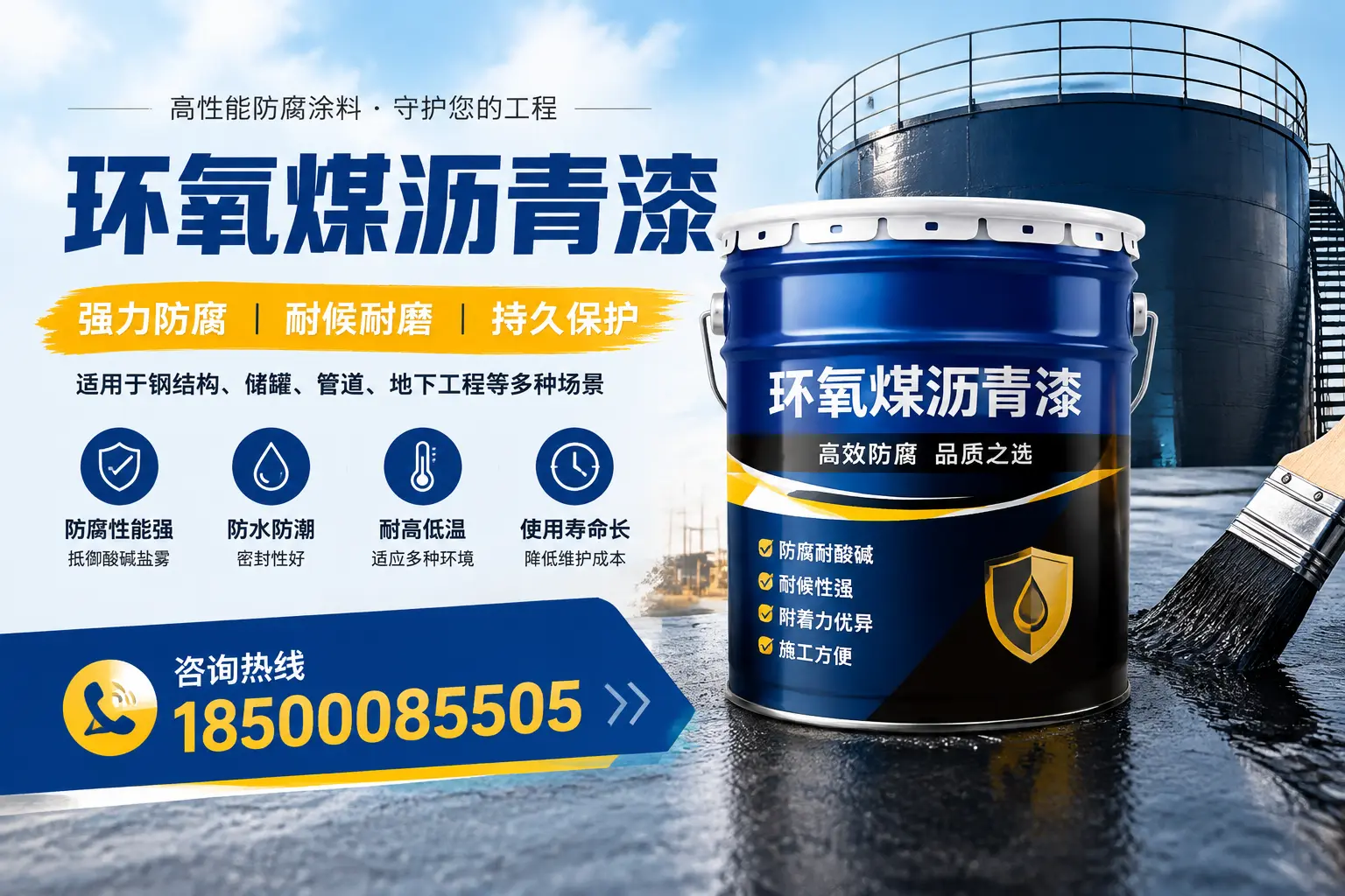 环氧煤沥青漆在工业中的应用,宜宾企业的选择